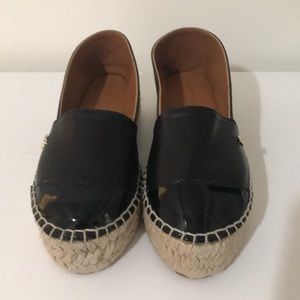 Kurt Geiger Morella Platform Espadrille Flats Shoes Slip On Black 38.5